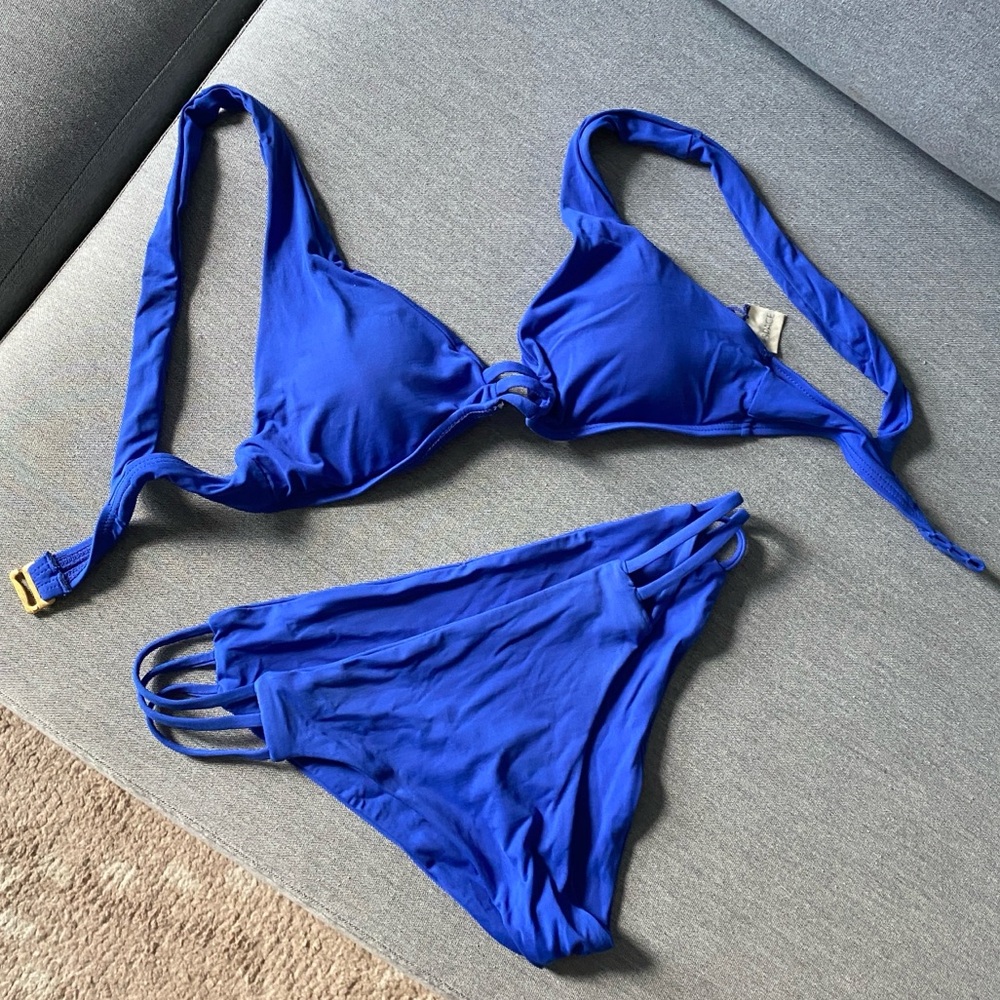 Lspace cobalt blue bikini size xsmall